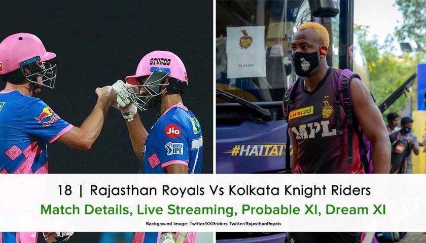 IPL 2021 Rajasthan Royals vs Kolkata Knight Riders