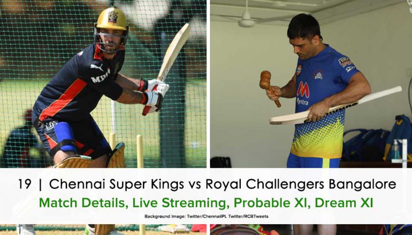 IPL 2021 Chennai Super Kings vs Royal Challengers Bangalore