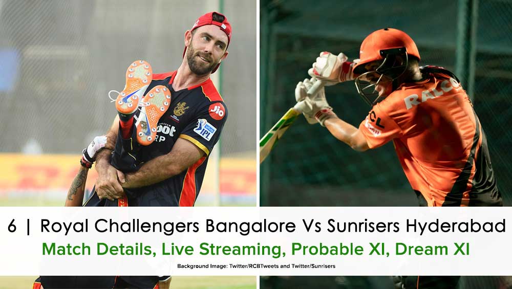 IPL 2021 Match 6: Bangalore vs Hyderabad