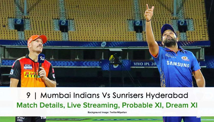 SRH vs MI - IPL 2021 Match Live Streaming